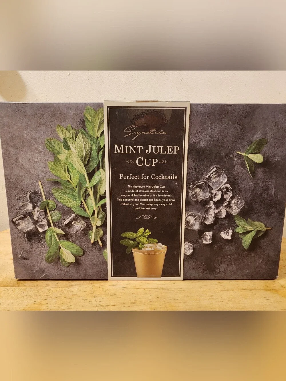 Signature Mint Julep Cup Set Of Two 16 ox - Gold (2-Pack)